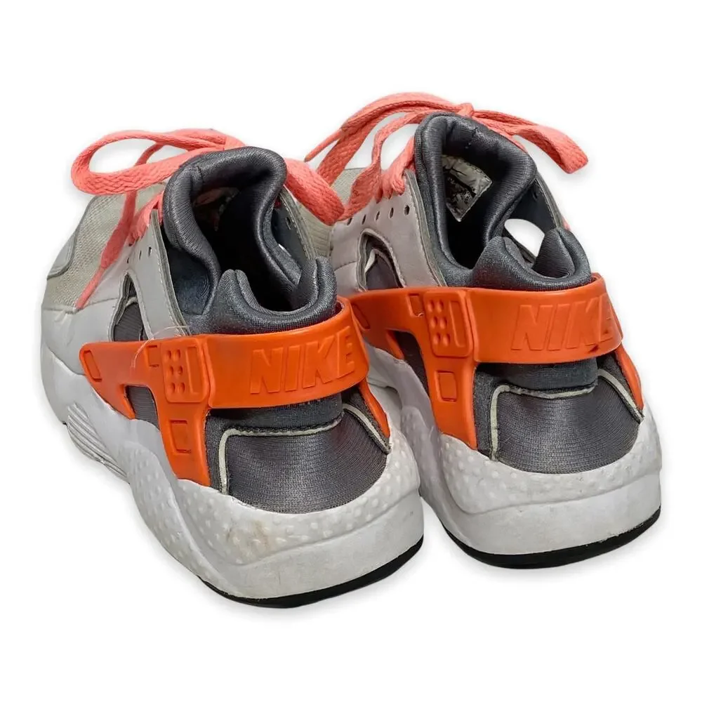 Girls' Nike Air Huarache Run Pure Platinum Lava GS Running 4.5 Youth